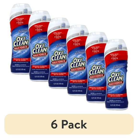 (6 pack) OxiClean Max Force Laundry Stain Remover Gel Stick, 6.2 fl oz, Pack of 1