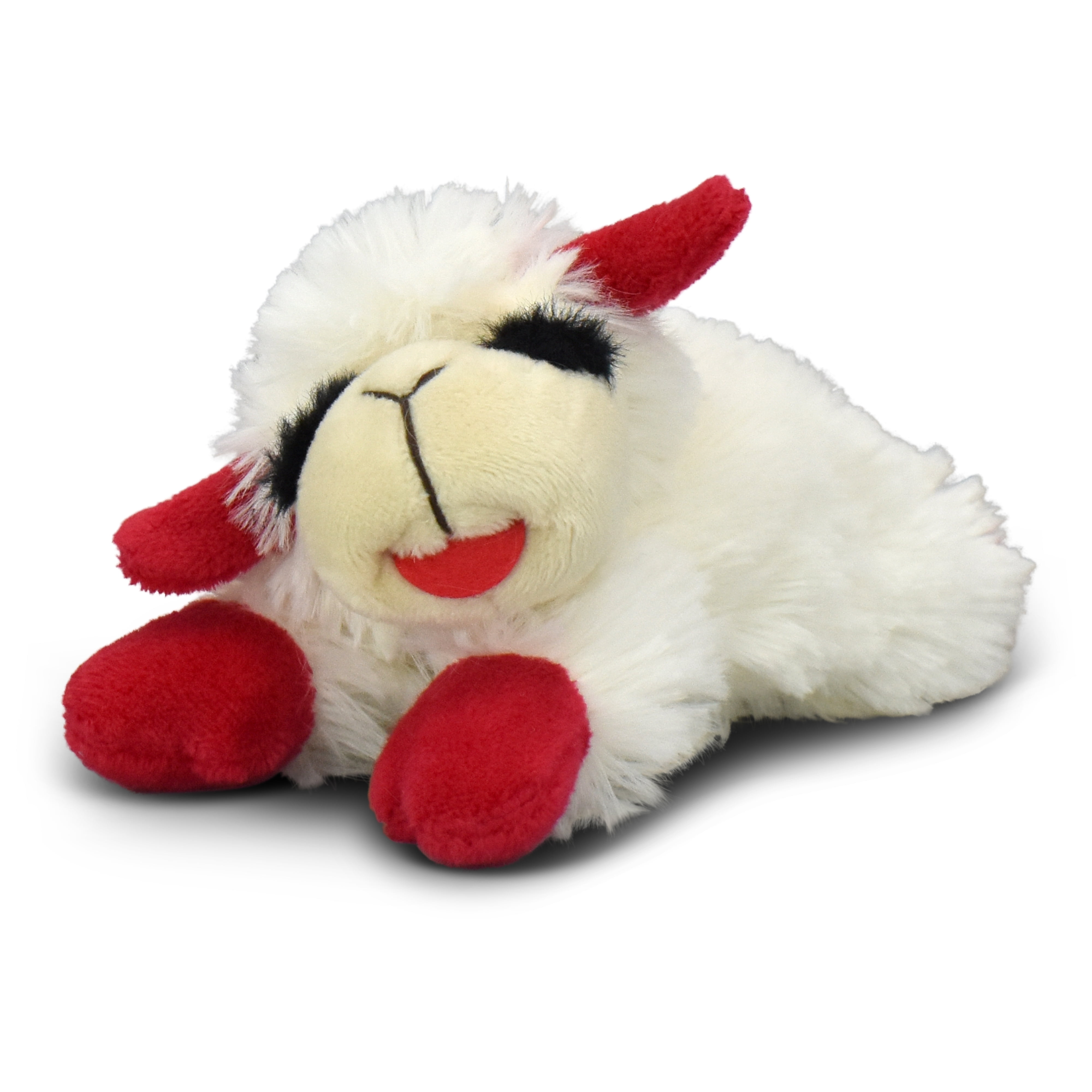 (5 pack) Multipet Lamb Chop Plush Dog Toy, Small