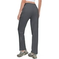 thumbnail image 3 of Little Donkey Andy Women's Lightweight Quick Dry Cargo Hiking Pants UPF 50+ Stretch Travel Casual Trousers Gray 4XL, 3 of 6