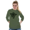 thumbnail image 5 of Butterfly Moth Key Spiritual Meaning Long Sleeve Tee Women Brisco Brands 5X, 5 of 6