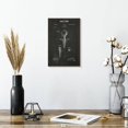 thumbnail image 2 of Elephant Stock Golf Tee Patent Wall Art - Vertical Canvas Wall Art - Hallway Wall Decor - Patent Canvas - Black And White Decor - 8" x 12", 2 of 8