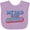Lavender, variant on Inktastic My Dad is My Superhero Boys or Girls Baby Bib