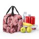 thumbnail image 5 of Fotbe Delicate Pink Carnations Bolsa Térmica con Estampado y Forro de Aluminio Grueso Bolsa de Almuerzo con Bolsillo Frontal para Hombres y Mujeres, Ideal para Trabajo, Escuela, 5 of 8