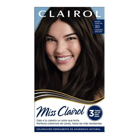 Tinte para cabello Miss Clairol 30 castaño oscuro