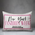 thumbnail image 2 of Creative Products New York Fashion Week Design 14x20 Spun Poly Pillow, 2 of 2