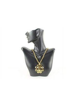 New Chanel 22a Gold Dangling Cc Drop Crystal Pendant Necklace