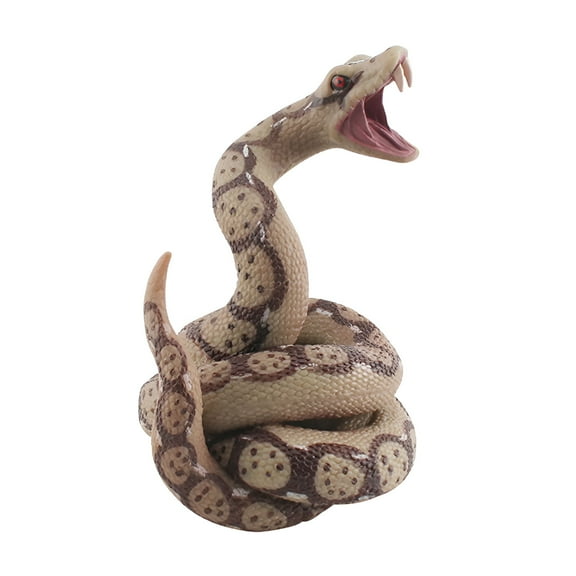 BESTSKY Realistic Fake Snakes Novelty and Gag Toys,Rubber Brown