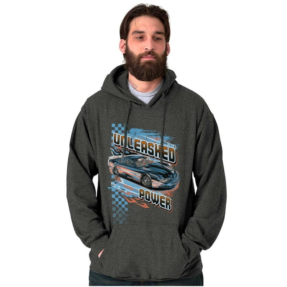 Cool Retro Unleashed Power Racecar Hoodie Sweatshirt Women Men Brisco Brands 2X