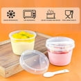 thumbnail image 4 of missunny-25 Pack 8 Oz Plastic Dessert Cups With Lids And Spoons, Round Dessert Containers Suitable for Yogurt, Pudding, Jello, Milkshake, Fruit Cups, Clear Parfait Cups with Lids For All Party, 4 of 5