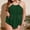 Green, variant on Plus Size Two-Piece Tankini Swimsuit with Mesh Tummy Control Panel