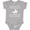 AC-Heather Grey, variant on Cowboy Silhouette Team Roping Rodeo Boys or Girls Baby Bodysuit