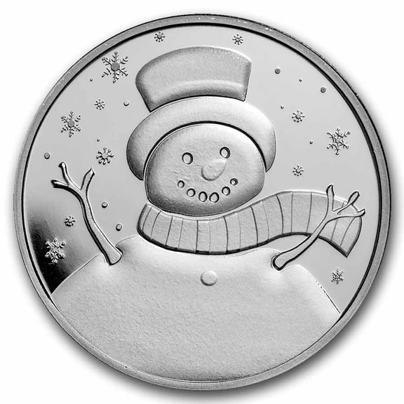 1 oz Silver Round - Snowman