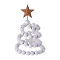 thumbnail image 1 of Mini árbol de Navidad de escritorio con adorno central de estrella para festival de madera Blanco, 1 of 9