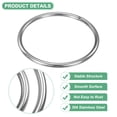 thumbnail image 2 of Uxcell 2 Pack Anillos para atrapasueños 4" Anillos de acero inoxidable para DIY Plateado 0.24", 2 of 6