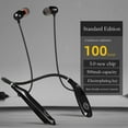 thumbnail image 4 of Limited Stock,Wireless Bluetooth Headphones Neck Hanging In-Ear Type Sports Running-Long Life Headphones,Vsgery,Black, 4 of 7