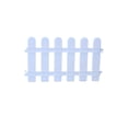thumbnail image 3 of White PVC Garden Fence Border | 19x17x12cm Mini Fence with Ground Studs | Decorative Edging for Flower Beds, Lawns & Driveways | Easy Assembly & Portable Design, 3 of 7
