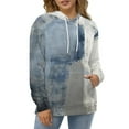 thumbnail image 4 of Abstract Grunge Art Men's Women Vintage 3D Hooded Sweatshirt - All-Season Loose Fit Streetwear, 4 of 6