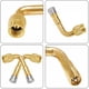 thumbnail image 4 of Adaptador de extensión de vástago de válvula universal para motocicleta, scooter y bicicleta, de latón en ángulo, paquete de 2, 4 of 8