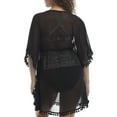 thumbnail image 2 of Bleu Rod Beattie BLACK Caftan Swim Cover-up, US Large, 2 of 2