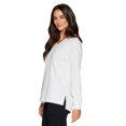 thumbnail image 4 of RBX Active Women's Ottoman Ribbed Lightweight V-Neck Sweatshirt, 4 of 5