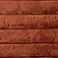 thumbnail image 6 of Better Homes & Gardens Gingerbread Cookie Exaggerated Channel Faux Fur Oversized Throw, 50" x 72", 6 of 8