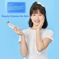 thumbnail image 2 of White Home Pore Cleansing Device with 4 Adjustable Suction Levels for Combination/Dry/Neutral/Oily Skin, 6 Replacement Heads (3 Soft Rubber + 3 Plastic), 400mAh Rechargeable Battery, Type-C Charging,, 2 of 7