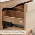 thumbnail image 7 of 24" Wall mounted Bathroom Vanity with Ceramic Top, Wood Tune Floating Cabinet, 7 of 7