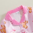 thumbnail image 6 of Cjfdfy Toddler Baby Girl Christmas Satin Pajamas Set Gingerbread Man Print Long Sleeve Fuzzy Trim Button Up Tops And Pants Kids Girl Cute My First Christmas Loungewear 1-7Y, 6 of 9