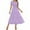 Purple, variant on Lovzfmll Women's Sundress, V-Neck Short Sleeve, Casual Vacation Maxi Dress Purple, S