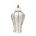 thumbnail image 3 of Traditional Porcelain Ginger Jar Display Ceramic Vase for Storage Table Decoration Ceramic Ginger Tank M, 3 of 9