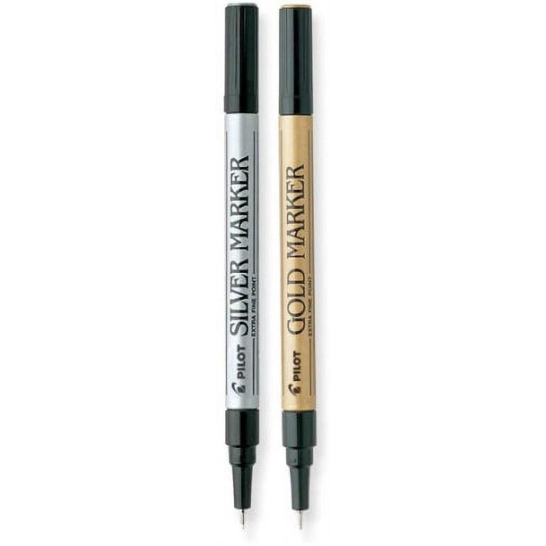 Pilot Broad Silver Metallic Paint Pen Marker - Permanent, Xylene-Free, 4.5mm Chisel Tip