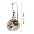 thumbnail image 4 of Pendientes boho Pendientes de plata Pendientes de flores Pendientes étnicos colgantes para mujer y niña Hechos a mano Bohemio Trendy Boho Vintage Joyería, 4 of 8