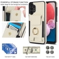 thumbnail image 5 of TECH CIRCLE For Galaxy A51 4G Case,Flip Wallet Case with Card Slots Ring Stand Holder Kickstand Folio PU Leather Protective Phone Cover for Samsung Galaxy A51 4G 6.5" 2019,Apricot, 5 of 8