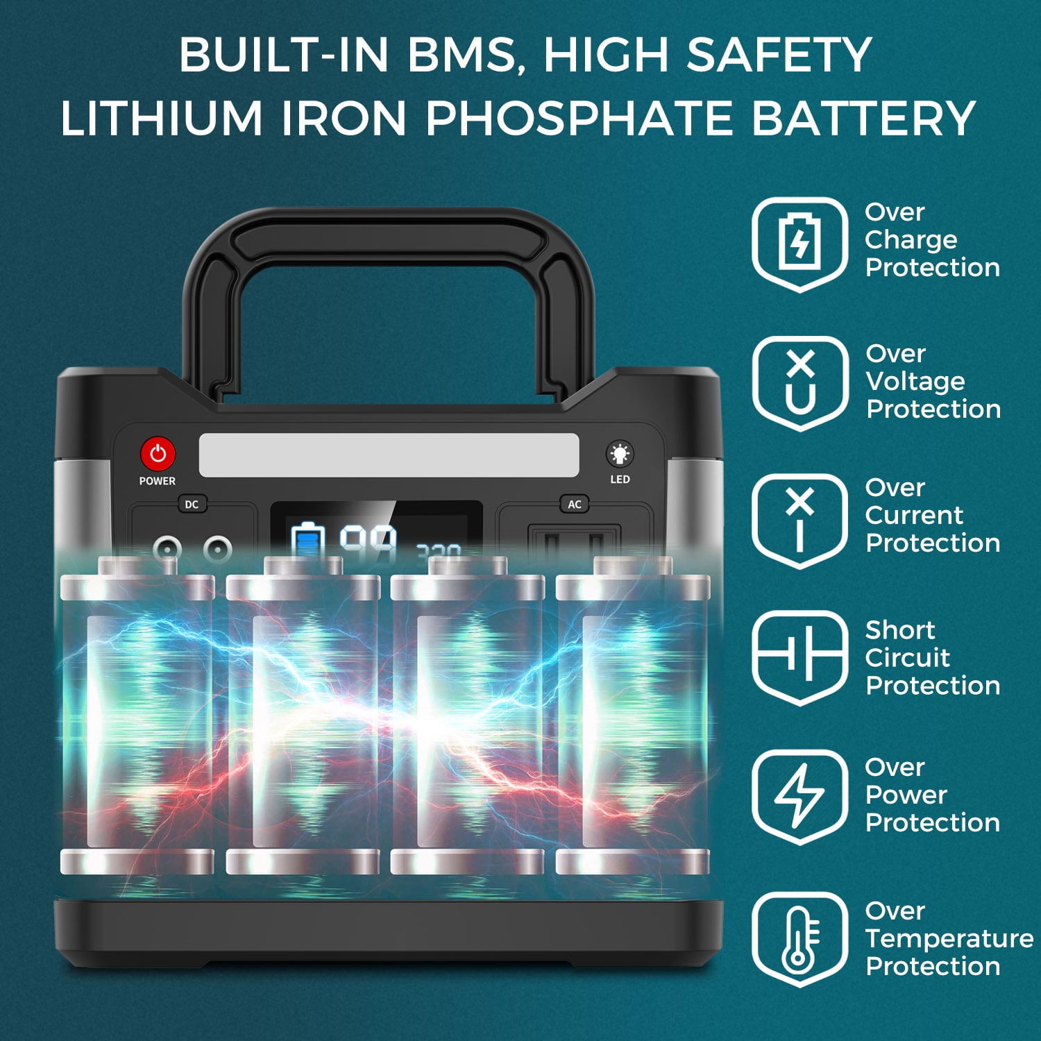 Alpha Digital 320W Continuous 500W Peak Portable Power Station