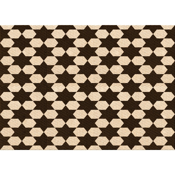 Ahgly Company Indoor Rectangle Patterned Blood Night Red Area Rugs, 5' x 8'