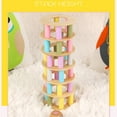 thumbnail image 4 of Candy Color Wooden Toys Wood Blocks Leaning Tower Game Toy Family/Party Funny Extract Building Blocks Gift, 4 of 9