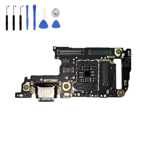Eutoping USB Charging Port For Vivo V21 5G Dock Connector Charger Board Flex Cable Assembly Replacement with tool