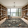 thumbnail image 2 of ODIKA 4' x 6' Machine Washable Non-Slip Area Rug, oriental geometric High Traffic Rug, Gray, 947790, 2 of 7