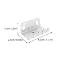 thumbnail image 2 of WEUVEB 2Ud Repuesto Garra De Resorte Para Guitarra Eléctrica Compatible Universal Color Plata, 2 of 8