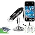 thumbnail image 1 of HUGFEGWE 1pcs 500-1600X USB Digital Microscope HD Industrial Electronic Desktop Repair Magnifier Portable Electronic Microscope for Soldering (Color : Black, Size : 1600X) CJB91-87177, 1 of 4