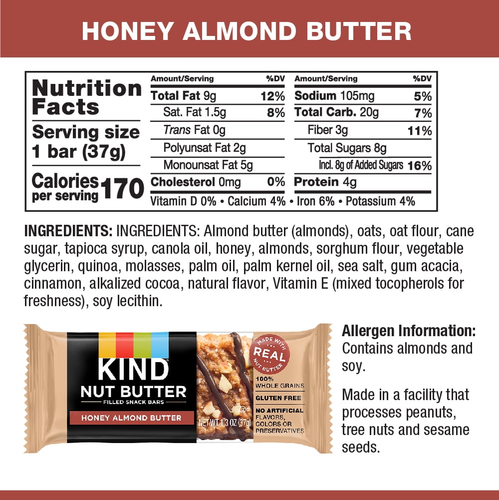 Kind Granola Bars Nutrition Label Besto Blog Kind Granola Bars Nutrition Label Besto Blog