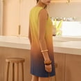 thumbnail image 5 of YHAJDS Womens Camis Sleeveless V Neck Dress Gradient Color Round Neck Side Slit Pullover, 5 of 5