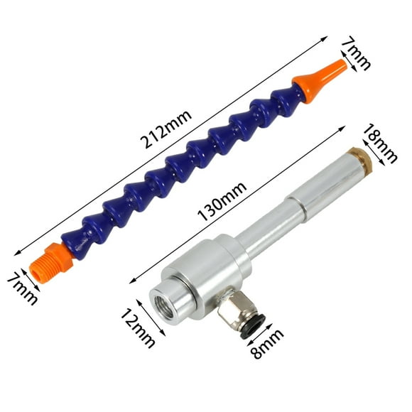 130mm Aluminum Alloy Mechanical Process Mini Cold Air Dry Cooling Gun + Flexible Tube