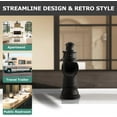 thumbnail image 6 of PARLOS Waterfall Single Handle Bathroom Faucet, Matte Black, 6 of 8