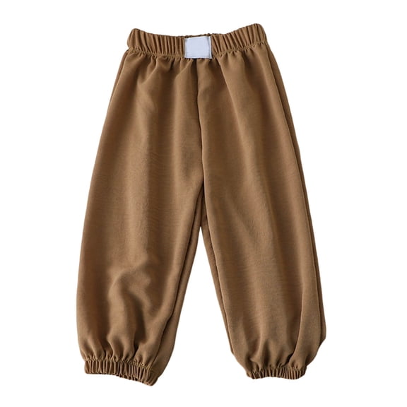 Kids Elastic Waist Unisex Loose Anti-Mosquito Sun Protection Coffee Toddler Baseball Pants Summer Pants Girls Summer Clothes Size 4-5 Years