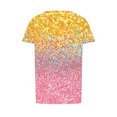 thumbnail image 6 of Otvok Summer Tops for Women Casual Short Sleeve T-Shirts Multicolor Pleated Round-Neck Blouses, 6 of 6