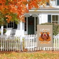 thumbnail image 5 of Thanksgiving Yard Flags for Backyard Farmhouse - Happy Thanskgiving Cute Pumpkins Double Side Garden Flag for Outdoor Cartoon Autumn Leaves Turkey Washable Outdoor Garden Flags 28x40in, 5 of 6
