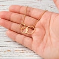 thumbnail image 6 of Mother and Daugther Mother's Day Gift, Mother's Day Gift from Daughter, Mother Day Gift Ideas, Necklace and Card Gift for Mom, Gift for Mom, Gift her Her[Gold Triple Infinity Ring,Purple Gradient], 6 of 8