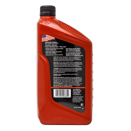 Valvoline MAXLIFE Power Steering Fluid   Stop Leak - 32 oz for High Mileage Systems