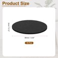 thumbnail image 2 of Round Felt Furniture Pads, 16Pack 3.5" Dia x 0.12" Thick Adhesive Backed Felt Non-slip Anti-scratch Felt Pads Chair Leg Protectors for Protecting Hardwood Floor, Black, 2 of 7